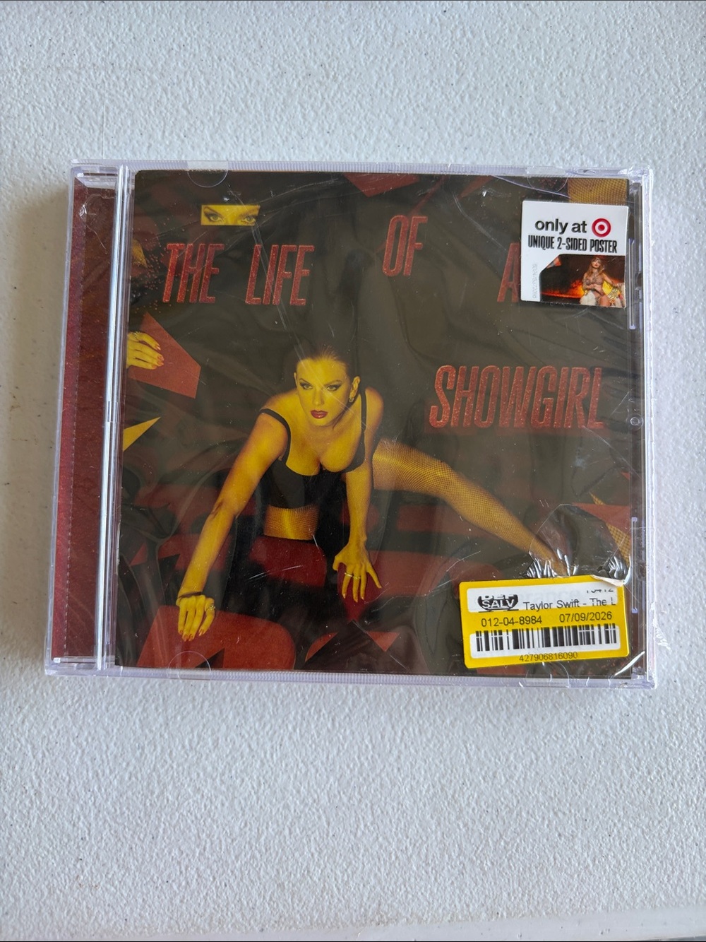 Taylor Swift — The Life of a Showgirl CD (Black & Red)